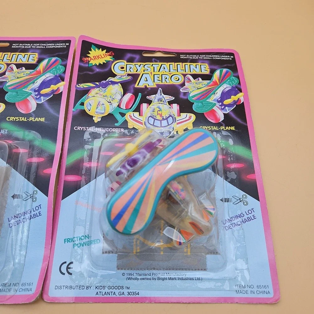 Vintage Airplane Toys Crystalline Aero 1994 New NOS